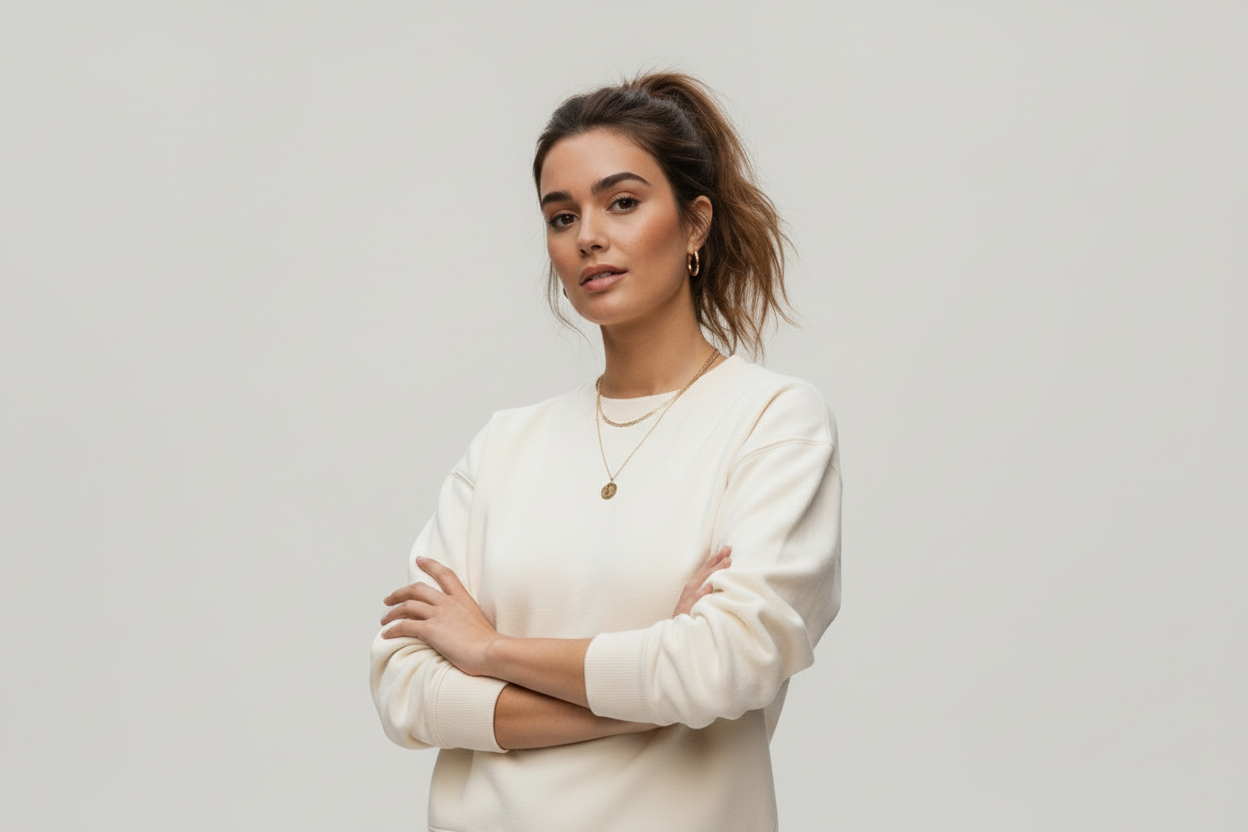 Pull à torsades en laine