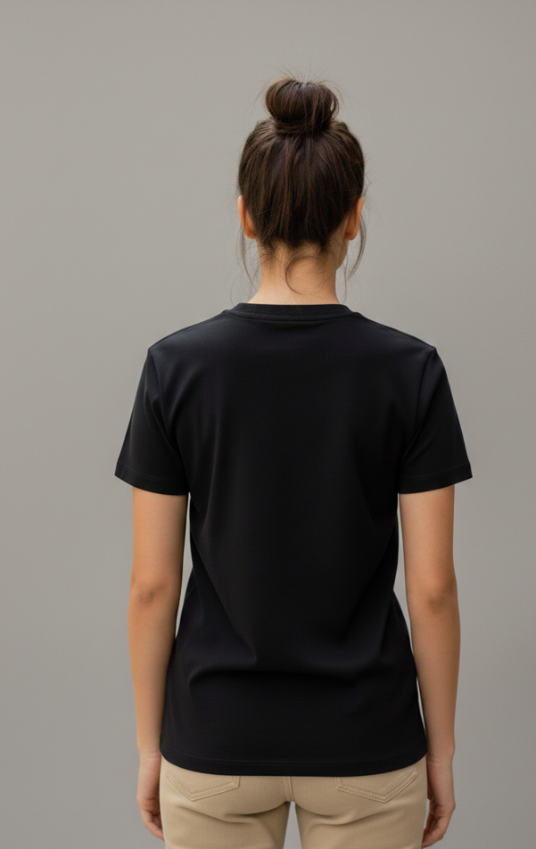 T-shirt da donna Polo Ralph Lauren – Nera – 100% cotone – Logo pony ricamato